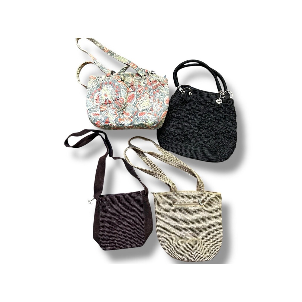 Lot Of 4 Women's Purses Handbags‎ Shoulder Bags The Sak And Vera Bradley